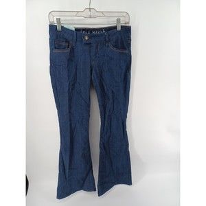 Old Navy Jeans Women's 0 Blue Dark Wash Regular Slim Fit Casual Workwear Style